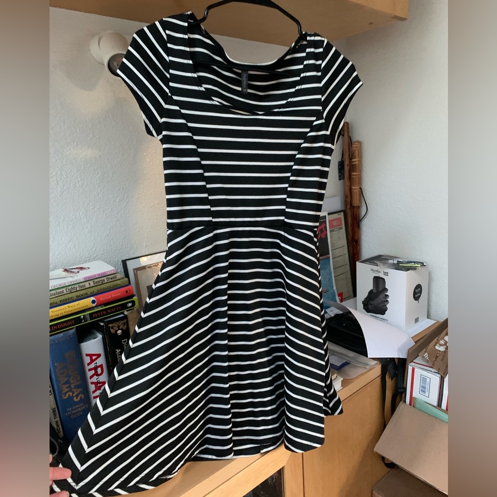 Full Tilt Striped Skater Dress